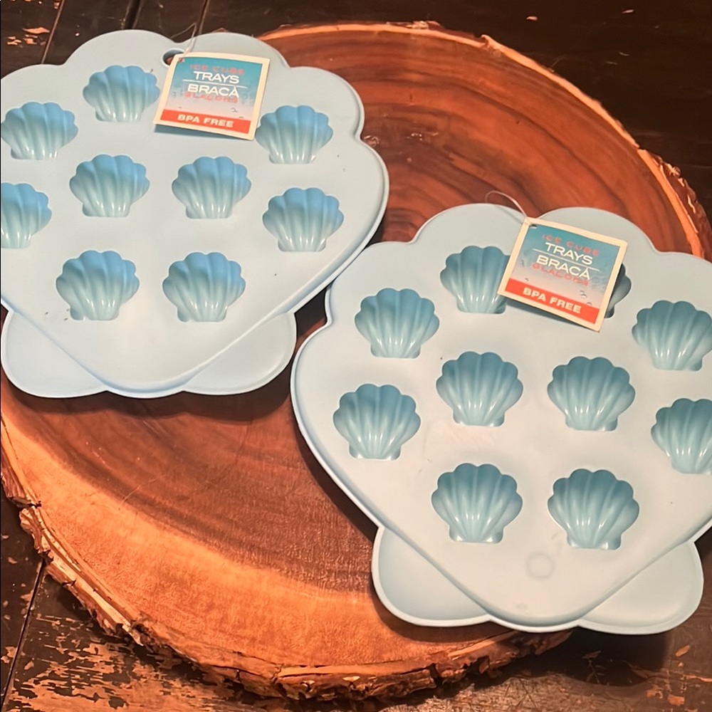 Shell-Shaped Silicone Molds Ice Cube Tray
